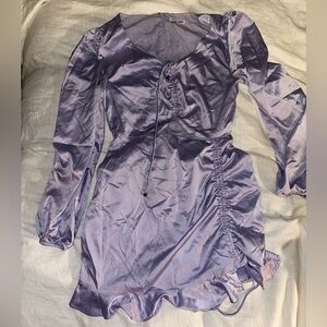 Satin dress size large
